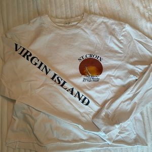 Brandy Melville St. Croix Virgin Islands long sleeve shirt